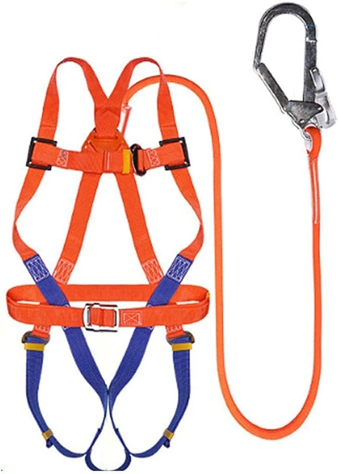 هارنس ایمنی تمام بدن PURRL، هارنس توقف سقوط، کمربند ایمنی قابل تنظیم برای صعود در فضای باز، طناب نجات، کمربند ایمنی تمام بدن برای کار در ارتفاع، سقف کاری، صخره نوردی، 3 متر سورپرایز کوچک