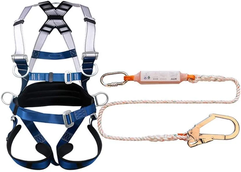 هارنس ایمنی محافظت در برابر سقوط، هارنس ایمنی تمام بدن با پشتی و کمربند موقعیت یابی