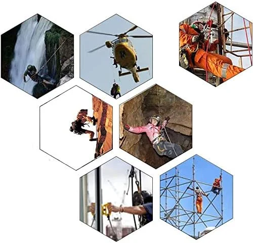 کیت مهار ایمنی، مهار ایمنی حفاظت در برابر سقوط، مهار ایمنی تمام بدن ضد سقوط، کمربند قابل تنظیم با قلاب و طناب برای کار هوانوردی، حفاظت فنی، D