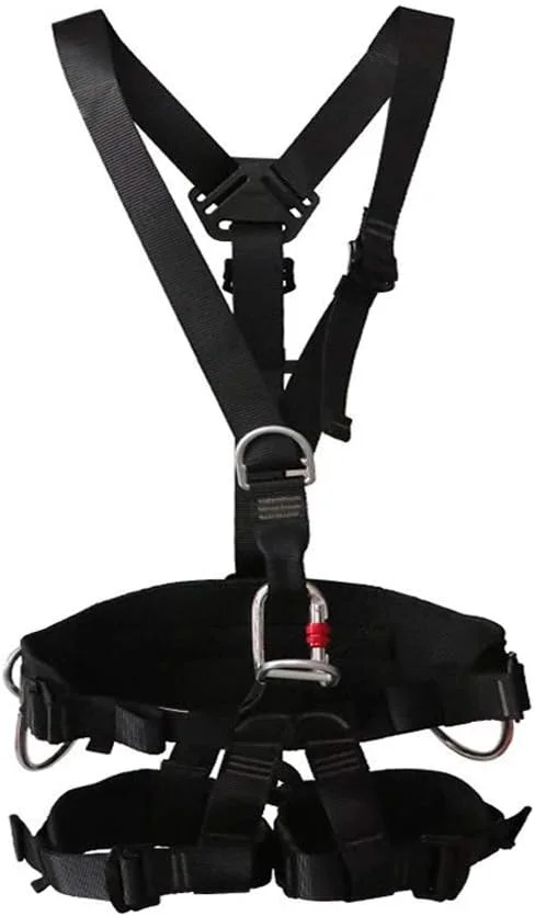 هارنس صعود MYIME، هارنس تمام بدن، هارنس ایمنی با طناب، تجهیزات حفاظت از سقوط تمام بدن، کمربند ایمنی جداشدنی، هارنس ساختمانی LEOWE (رنگ: مجموعه تک قلاب بزرگ)