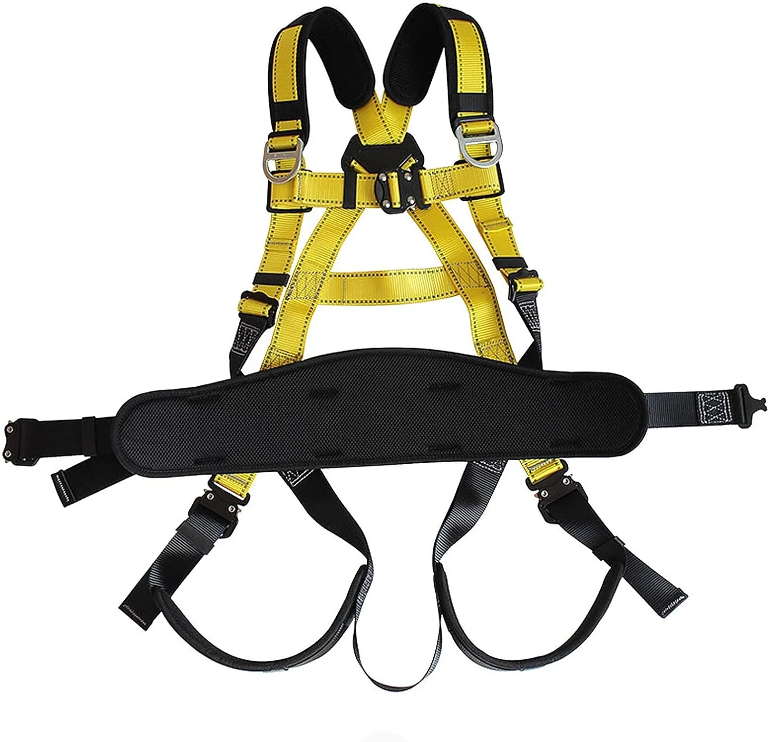 تجهیزات ضد سقوط، کیت مهار ایمنی ضد سقوط طناب ایمنی سنگین، خط کمربند مهار با 2 قلاب بزرگ بست