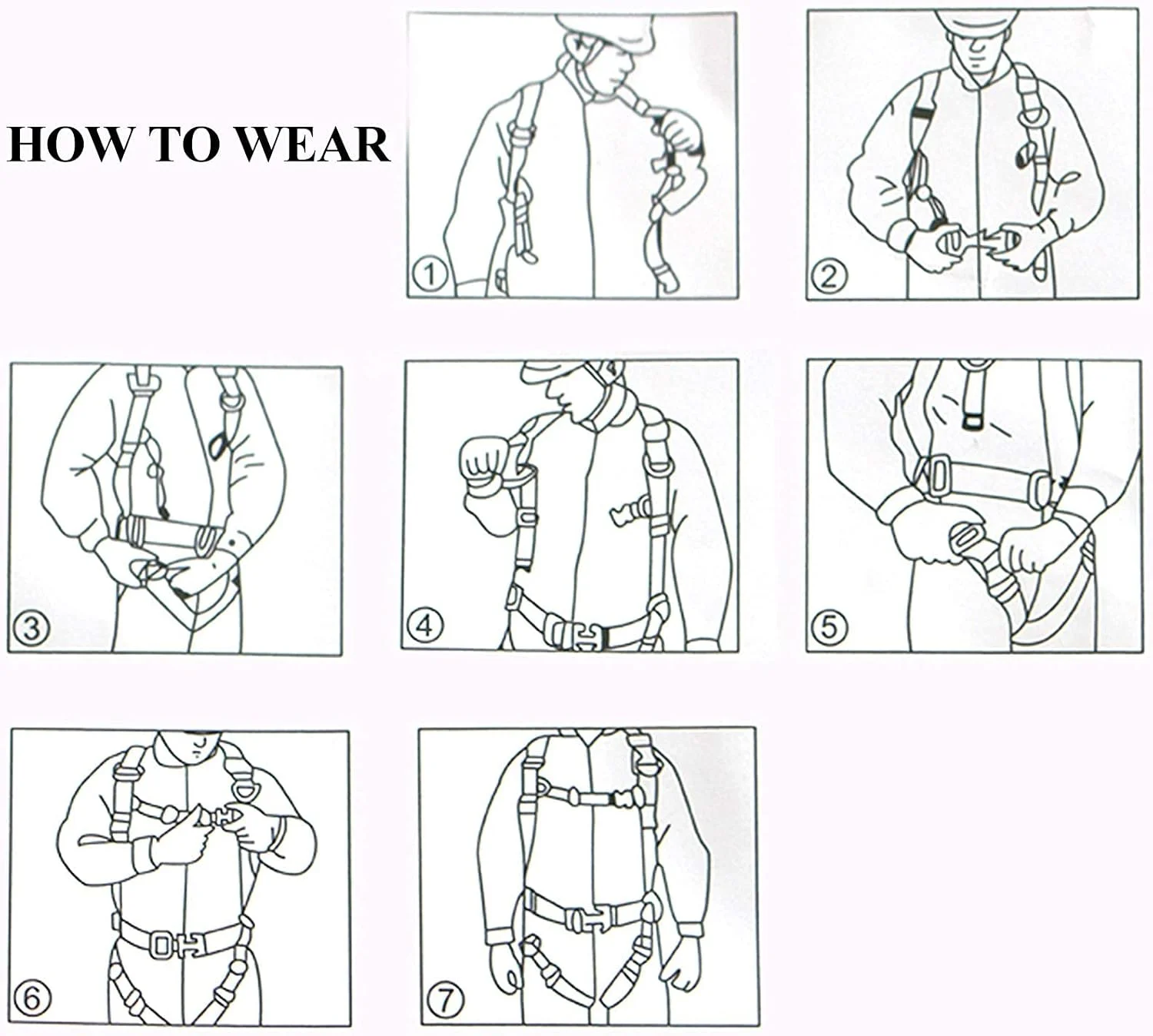 هارنس ضد سقوط، هارنس ایمنی تمام بدن نارنجی ضد سقوط ارتفاع با کمربند قابل تنظیم با قلاب