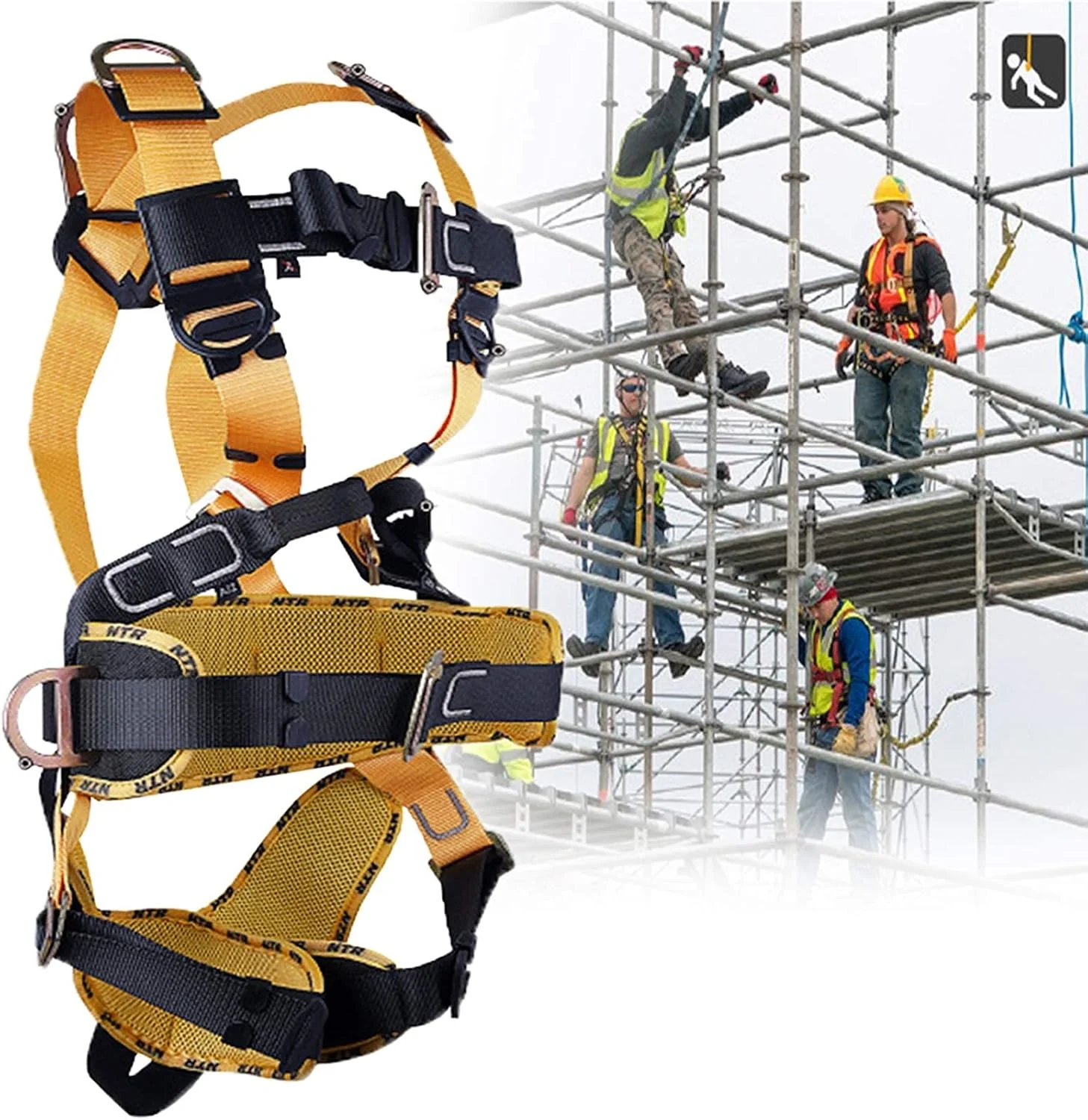 ست کمربند ایمنی، کمربند ایمنی ضد سقوط، مهار ایمنی 5 نقطه ای، ست کمربند ایمنی، مهار ایمنی ضد سقوط، مهار ایمنی ساختمانی