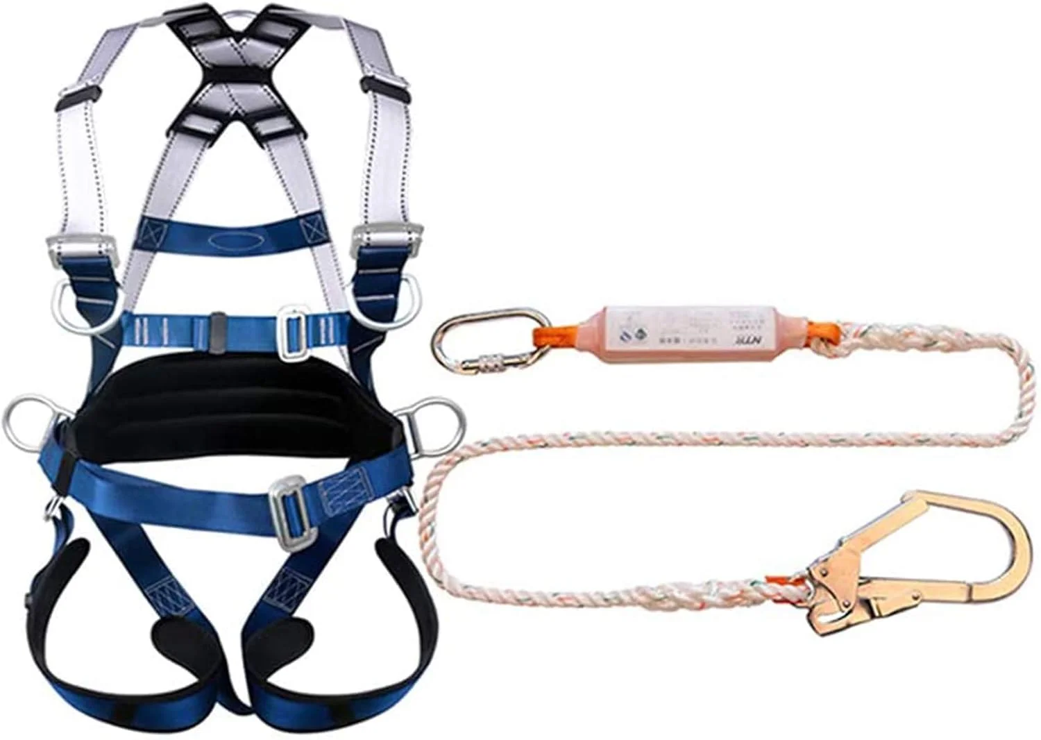 کمربند ایمنی تمام بدن AFTABAB، هارنس ایمنی محافظت در برابر سقوط، هارنس ایمنی تمام بدن پددار محافظت در برابر سقوط با پشتیبانی کمر، کمربند موقعیت یابی، B