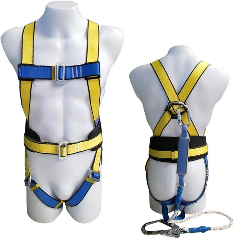 کمربند ایمنی محافظت در برابر سقوط MYIME، مجموعه کمربند ایمنی قابل تنظیم برای نقاشی دیوار و ساخت و ساز LEOWE (رنگ: A)