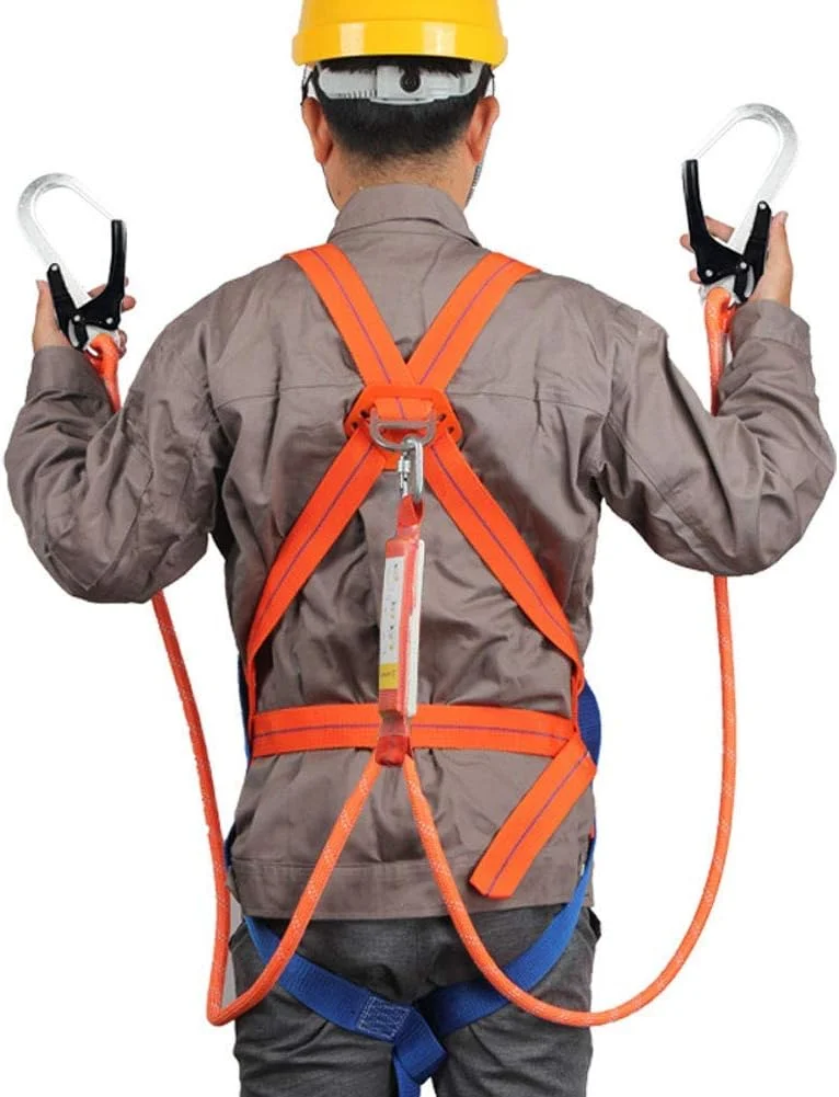 کیت کمربند ایمنی، کمربند ایمنی سقوط گیر قابل تنظیم در فضای باز، کمربند ایمنی تمام بدن مناسب برای صخره نوردی و کار در ارتفاع کیت کمربند ایمنی، کمربند ایمنی سقوط گیر قابل تنظیم در فضای باز، کمربند ایمنی تمام بدن مناسب برای صخره نوردی و کار در ارتفاع