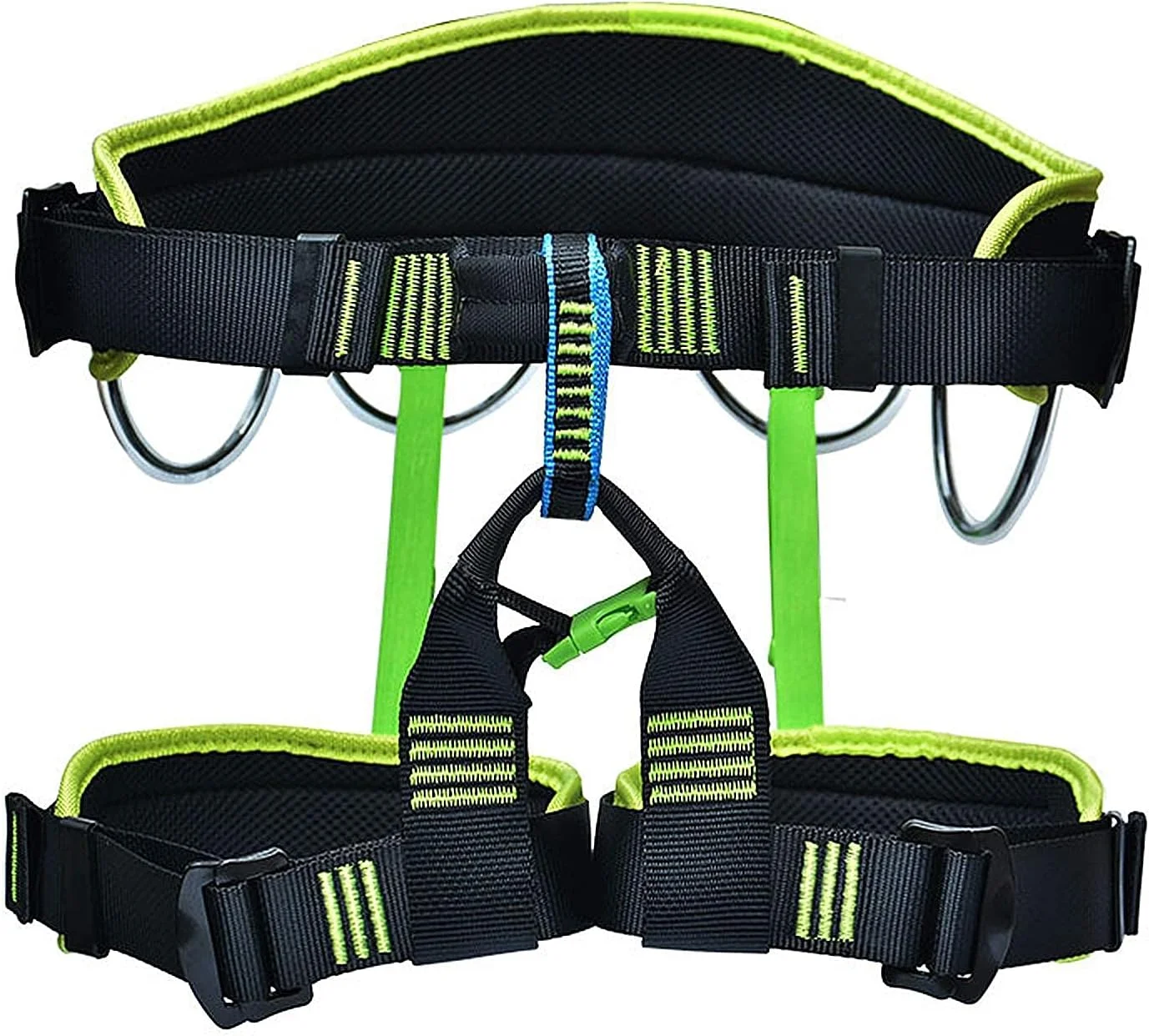 هارنس ایمنی سقوط، هارنس قابل تنظیم نیم تنه برای صعود در فضای باز، کمربند ایمنی کار در ارتفاع (مشکی) زندگی جالب خانه شاد