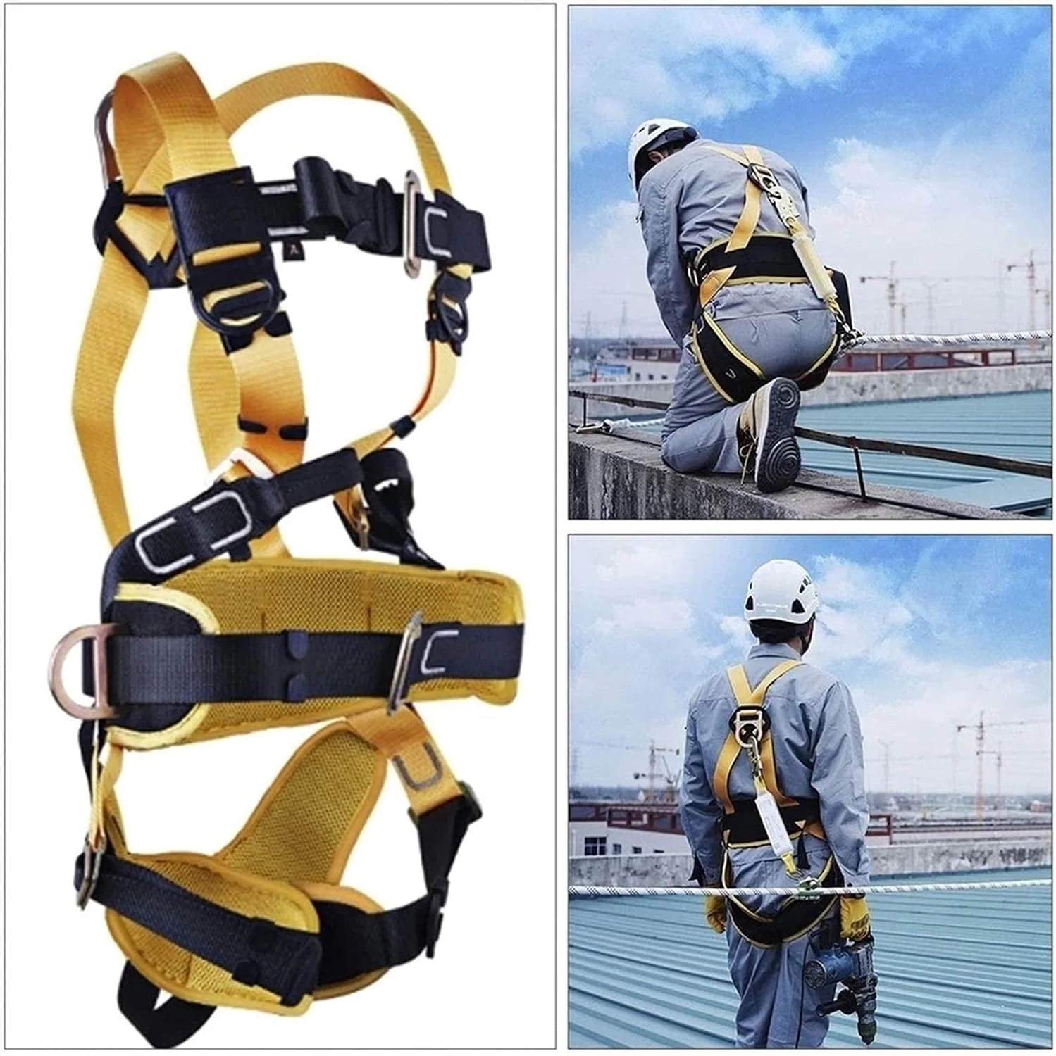 ست کمربند ایمنی، کمربند ایمنی ضد سقوط، هارنس ایمنی 5 نقطه ای، ست کمربند ایمنی، هارنس ایمنی ضد سقوط، هارنس ایمنی ساختمانی