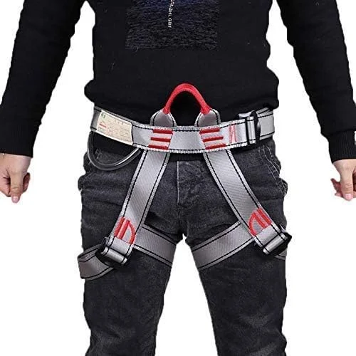 تجهیزات فضای باز هارنس صعود آزاد کمربند ایمنی صعود درخت کمربند عملیات آموزش ارتفاع بالا کمربند ایمنی صندلی هارنس ایمنی LEOWE (رنگ: خاکستری)