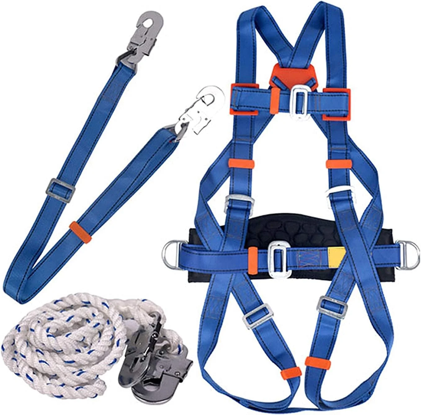 هارنس ایمنی سقوط TISTIK، کمربند ایمنی قابل تنظیم برای صعود در فضای باز، طناب نجات، کمربند ایمنی تمام بدن برای کار در ارتفاع هارنس ایمنی سقوط TISTIK، کمربند ایمنی قابل تنظیم برای صعود در فضای باز، طناب نجات، کمربند ایمنی تمام بدن برای کار در ارتفاع