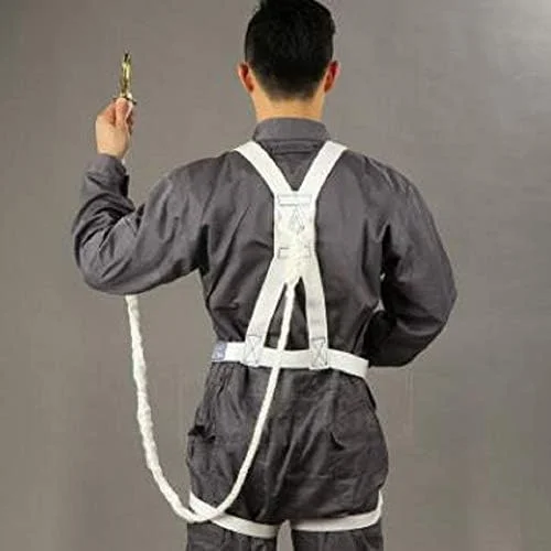MYIME Safety Harnesses Seat belt for work of electrician outdoor belt resistant to wear belt safety rope security of glass cleaning high altitude LEOWE (Size : 2m)
