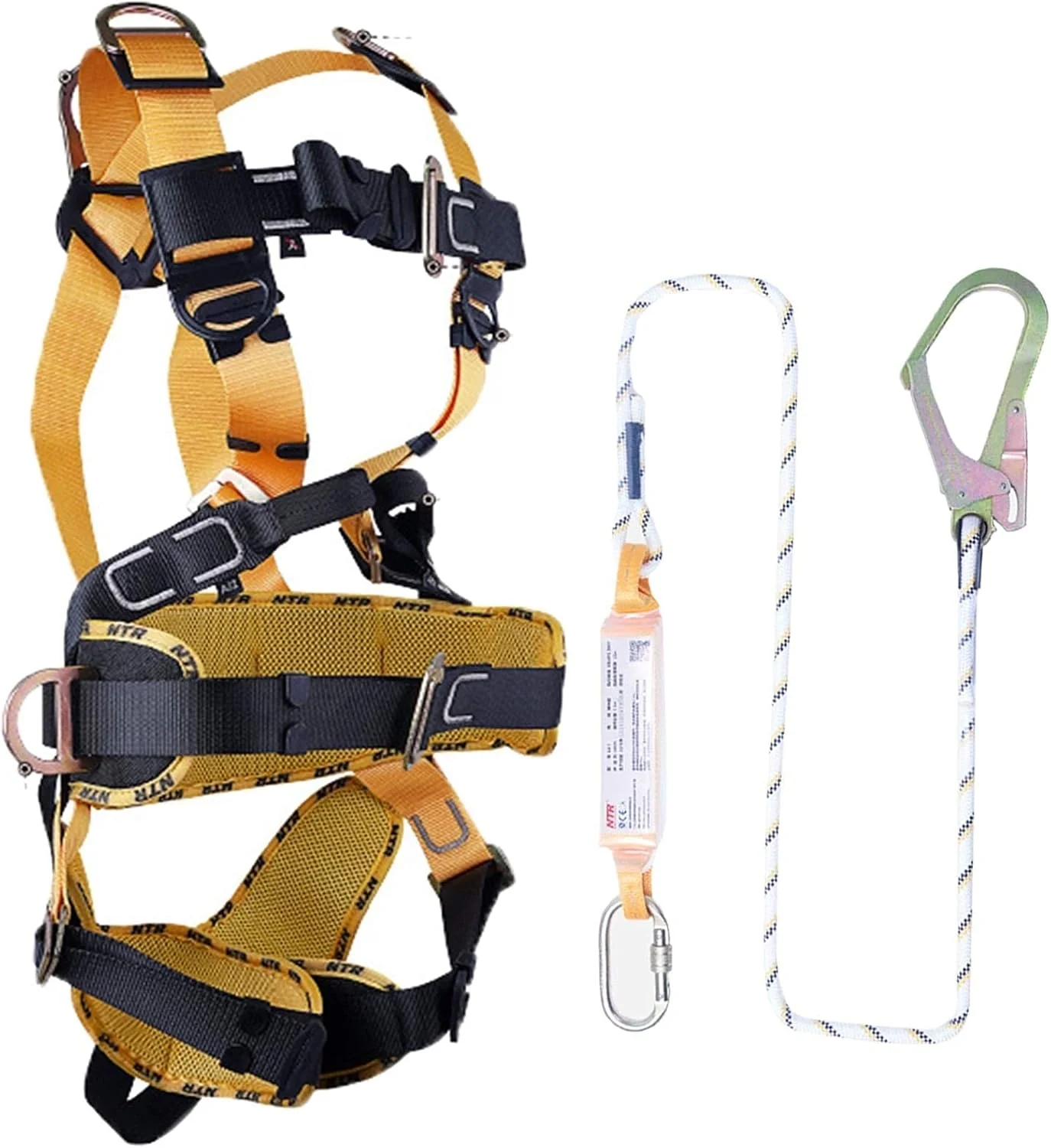 کیت مهار ایمنی DJGwsxu، کمربند ایمنی توقف سقوط، مهار ایمنی 5 نقطه ای، کیت کمربند ایمنی، مهار ایمنی توقف سقوط، مهار ایمنی کار ساختمانی (A)