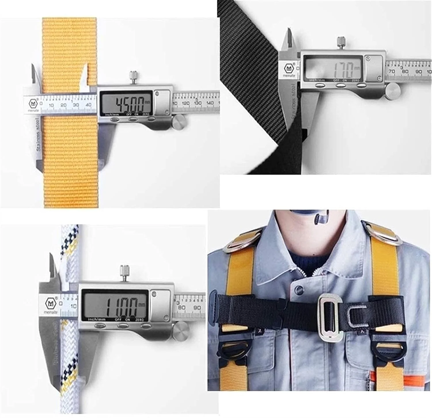 کیت مهار ایمنی DJGwsxu، کمربند ایمنی توقف سقوط، مهار ایمنی 5 نقطه ای، کیت کمربند ایمنی، مهار ایمنی توقف سقوط، مهار ایمنی کار ساختمانی (A)