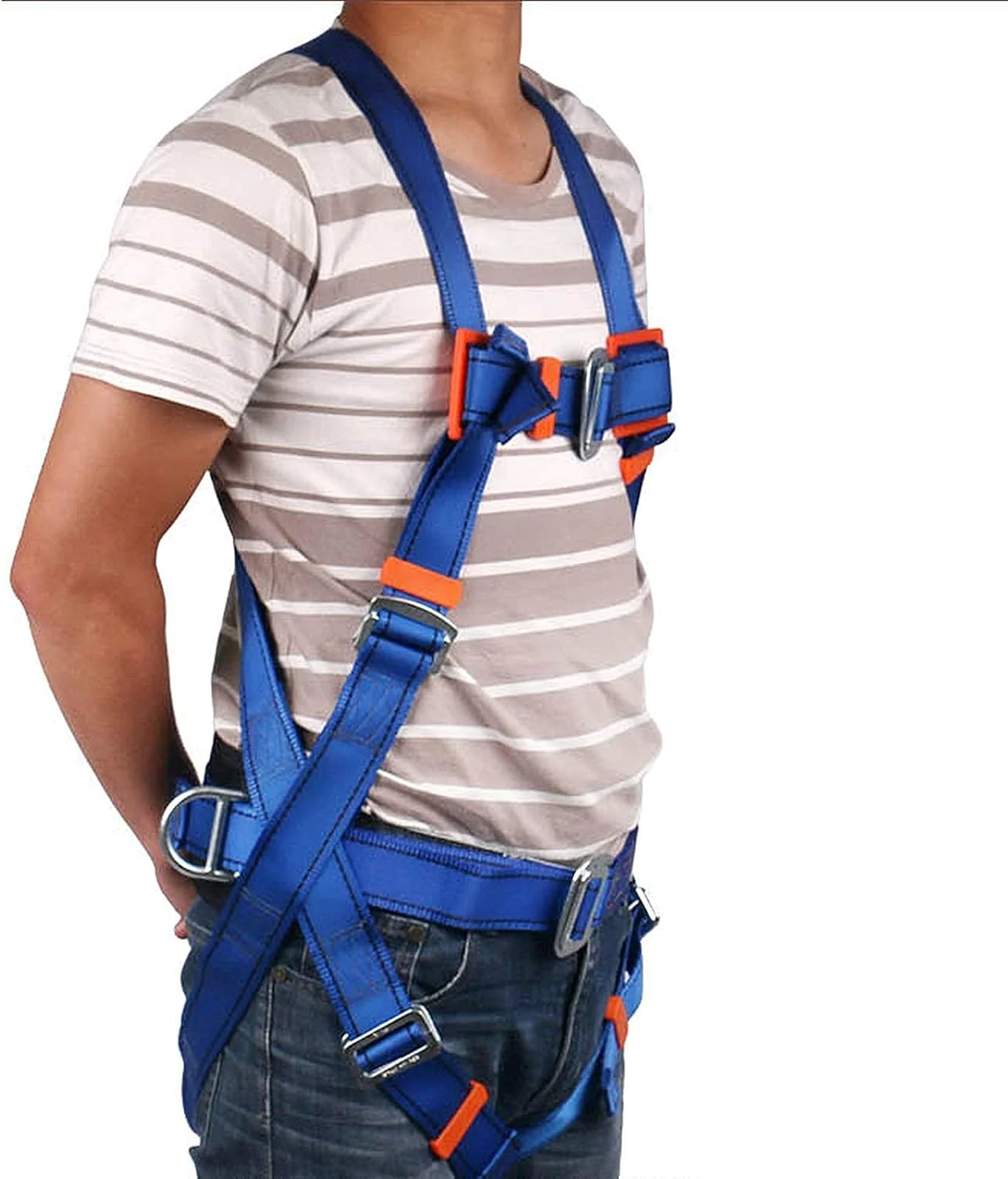 هارنس ایمنی سقوط TISTIK، کمربند ایمنی قابل تنظیم برای صعود در فضای باز، طناب نجات، کمربند ایمنی تمام بدن برای کار در ارتفاع هارنس ایمنی سقوط TISTIK، کمربند ایمنی قابل تنظیم برای صعود در فضای باز، طناب نجات، کمربند ایمنی تمام بدن برای کار در ارتفاع