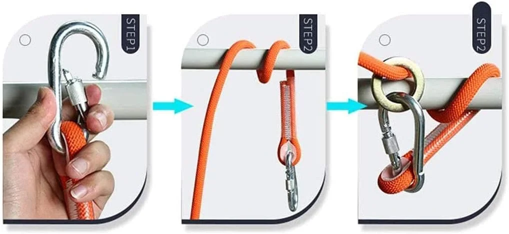 کیت های مهار ایمنی، مهار ایمنی سقوط، کمربند ایمنی قابل تنظیم برای صعود، کمربند ایمنی کار در ارتفاع، مهار ایمنی تمام بدن با قلاب، سگک کوچک، سورپرایز کوچک 3 متری