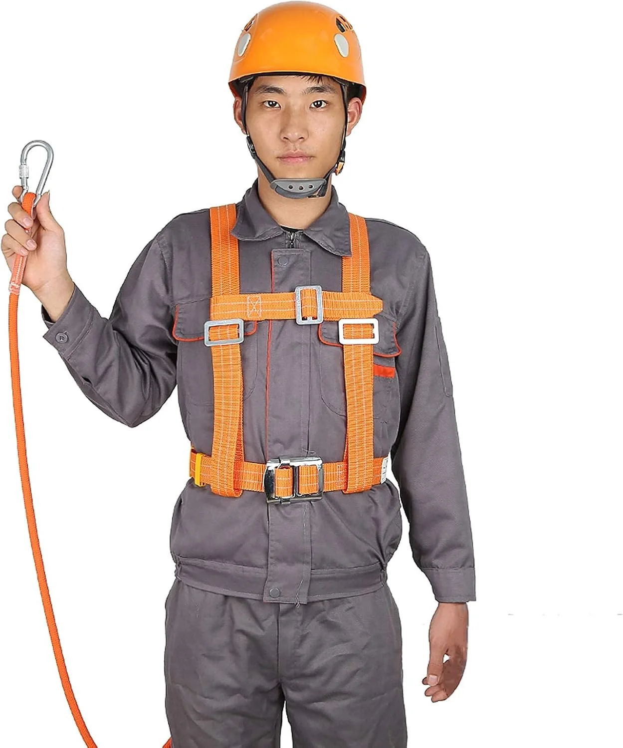هارنس ایمنی ضد سقوط، هارنس ایمنی ضد سقوط نیم تنه، کمربند ایمنی قابل تنظیم کار در ارتفاع با قلاب