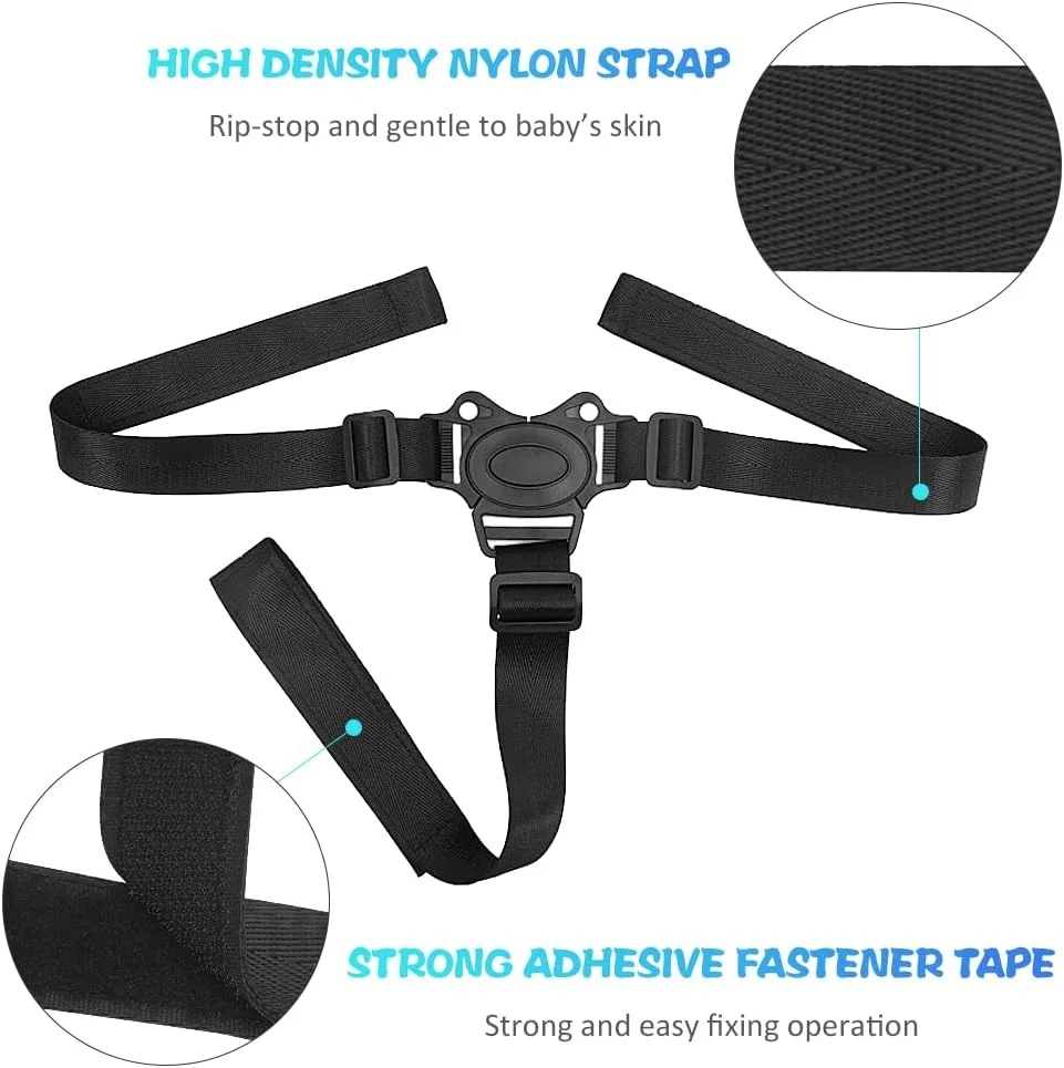 کمربند ایمنی کودک قابل تنظیم 3 نقطه ای، بند صندلی غذاخوری و کالسکه کودک کمربند ایمنی کودک قابل تنظیم 3 نقطه ای، بند صندلی غذاخوری و کالسکه کودک