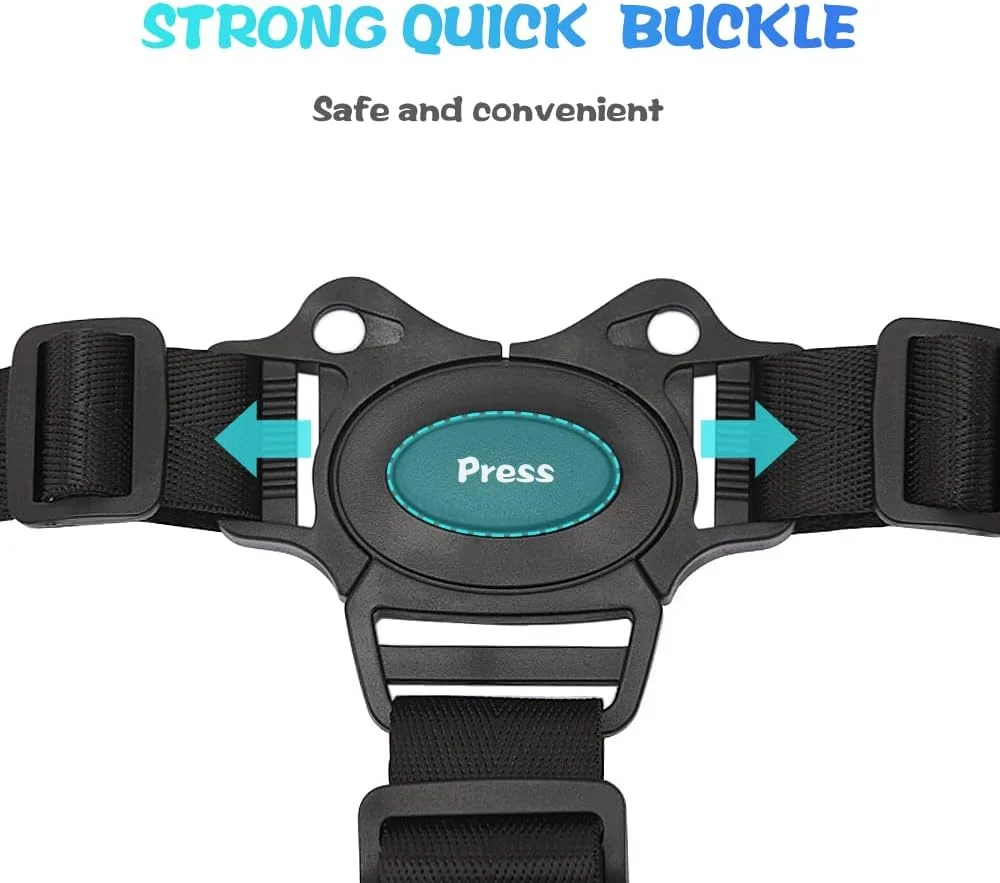 کمربند ایمنی کودک قابل تنظیم 3 نقطه ای، بند صندلی غذاخوری و کالسکه کودک کمربند ایمنی کودک قابل تنظیم 3 نقطه ای، بند صندلی غذاخوری و کالسکه کودک