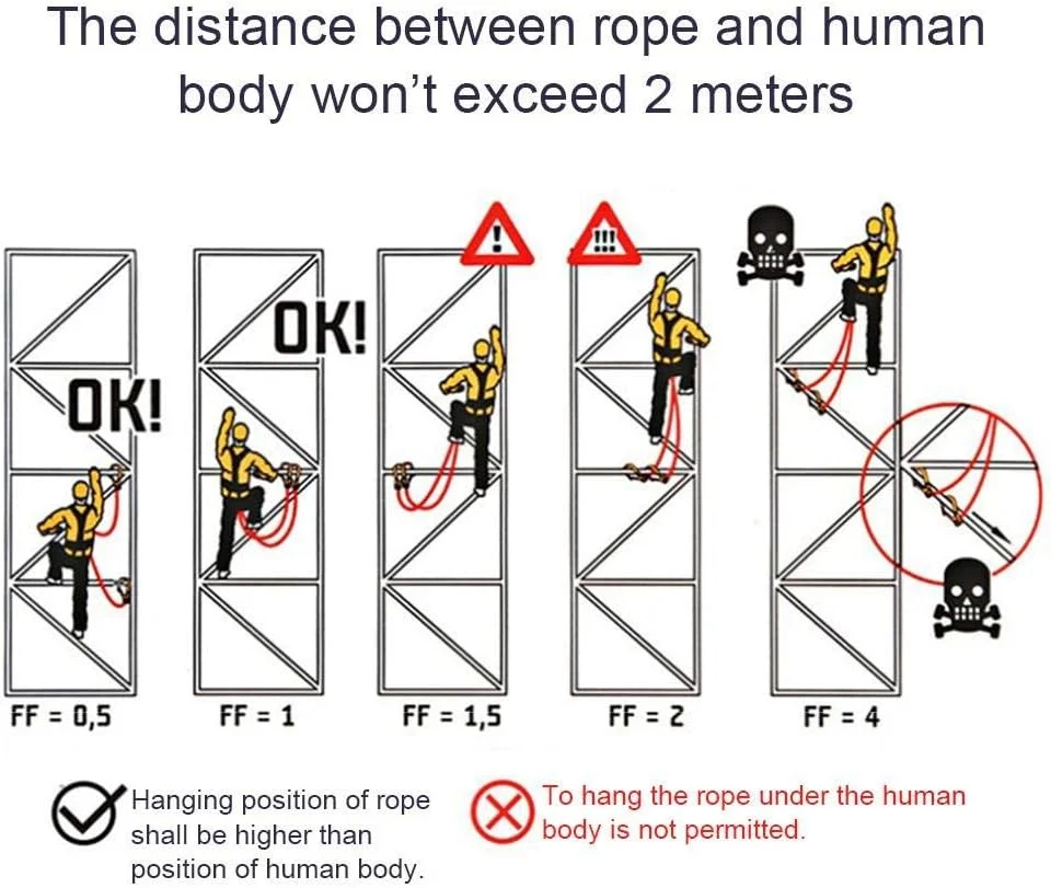 کیت کمربند ایمنی OUKA، کمربند ایمنی ضد سقوط، کمربند ایمنی قابل تنظیم برای صعود در فضای باز، طناب نجات، کمربند ایمنی تمام بدن برای کار در ارتفاع کیت کمربند ایمنی OUKA، کمربند ایمنی ضد سقوط، کمربند ایمنی قابل تنظیم برای صعود در فضای باز، طناب نجات، کمربند ایمنی تمام بدن برای کار در ارتفاع