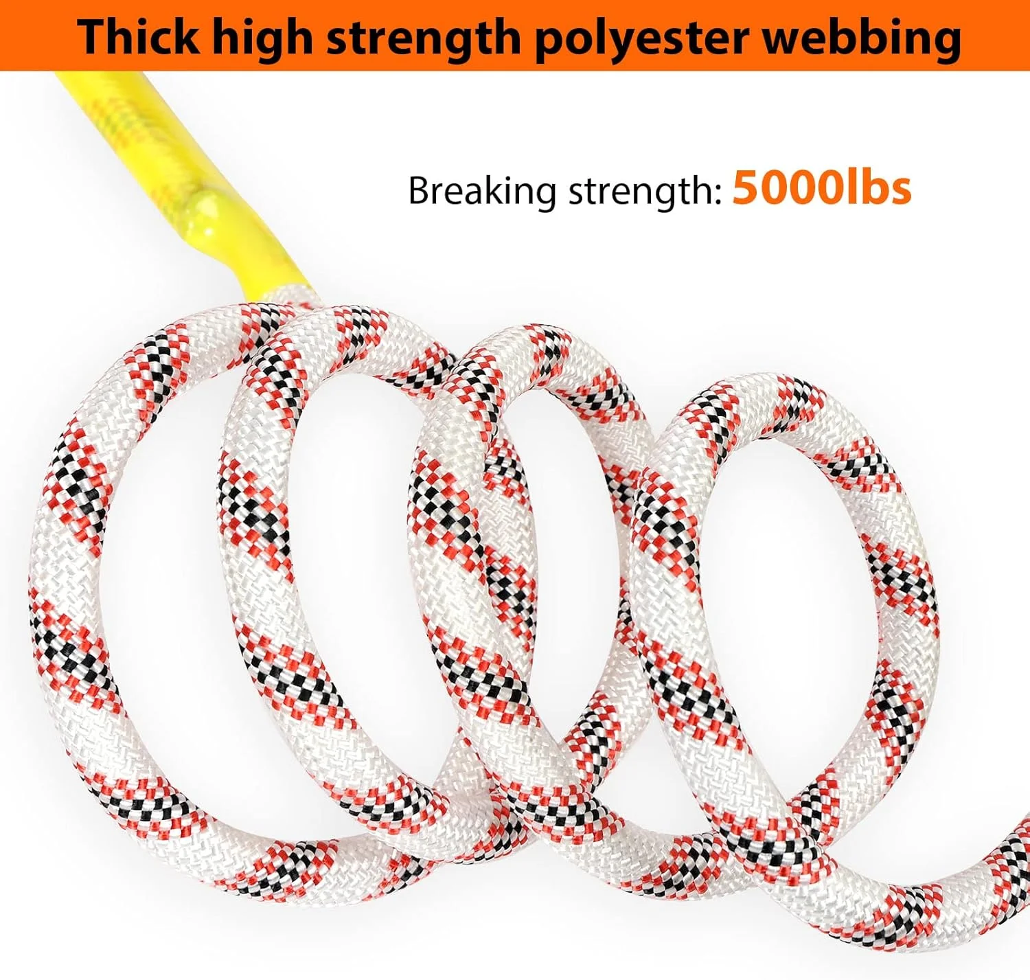 هارنس ایمنی TRSMIMA برای محافظت در برابر سقوط - کیت هارنس نیم تنه سقفی با طناب 6 فوتی و شانه های پد دار - مطابق با OSHA/ANSI