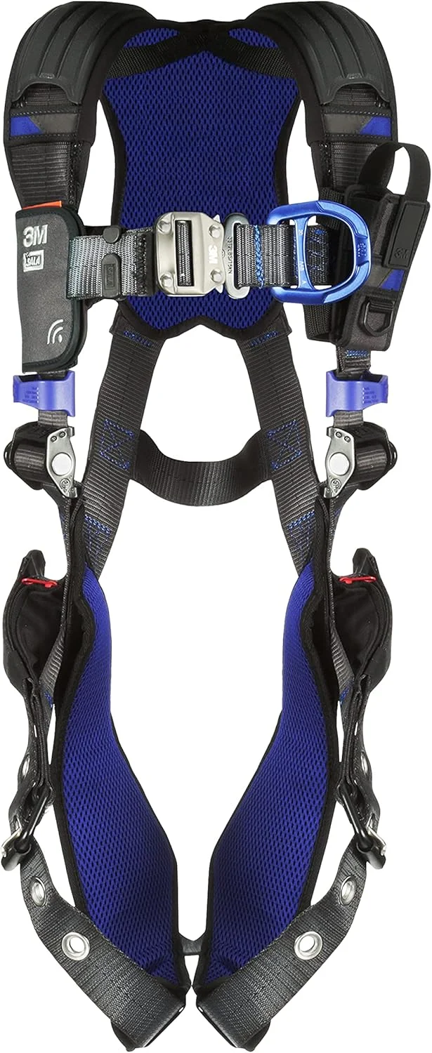 هارنس ایمنی صعود DBI-SALA ExoFit X300 مدل 3M 1140135، جلیقه راحت، محافظت در برابر سقوط، OSHA، ANSI، صنایع عمومی، حلقه D آلومینیومی در پشت و جلو، سگک زبانه ای پا، سایز بزرگ