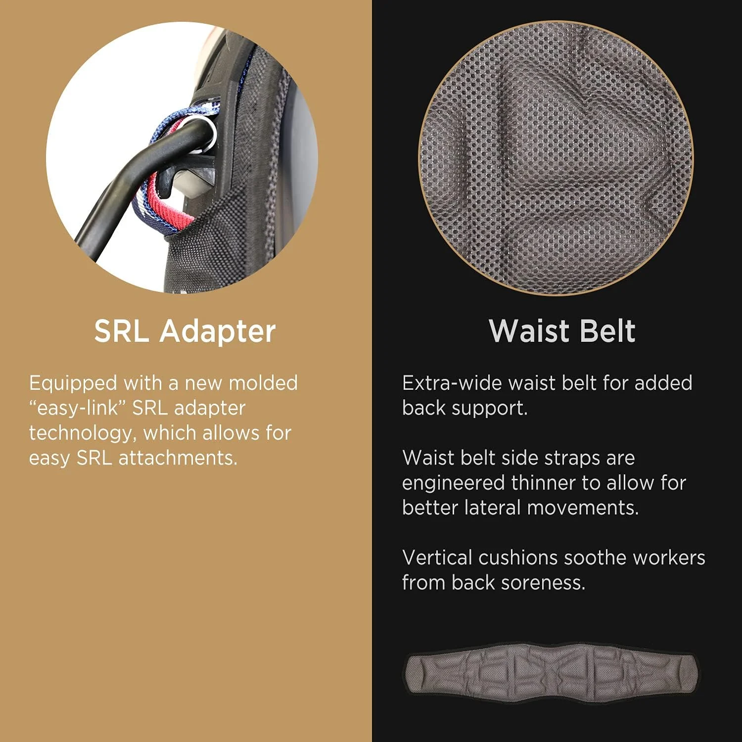 هارنس ایمنی تمام بدن ممتاز AFP Fall Protection، کمربند پشتیبانی ضخیم 8 اینچی، حلقه های D آلومینیومی، سگک زبانه ای (PPE OSHA/ANSI) - هارنس حفاظت از سقوط، هارنس های ایمنی برای ساخت و ساز مردان