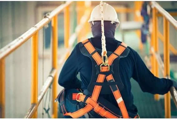 هارنس ایمنی تمام بدن - کمربند ایمنی صنعتی نوع چتر نجات با تسمه های قابل تنظیم و نوار بادوام - KYLAQ