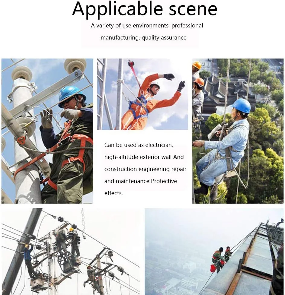 هارنس ایمنی GBHJJ، هارنس ایمنی محافظت در برابر سقوط، هارنس محافظت در برابر سقوط، کمربند ایمنی ضد سقوط صنعتی 1 حلقه D، برای ابزار سقف نوردی صخره، برج صنعت ساخت و ساز