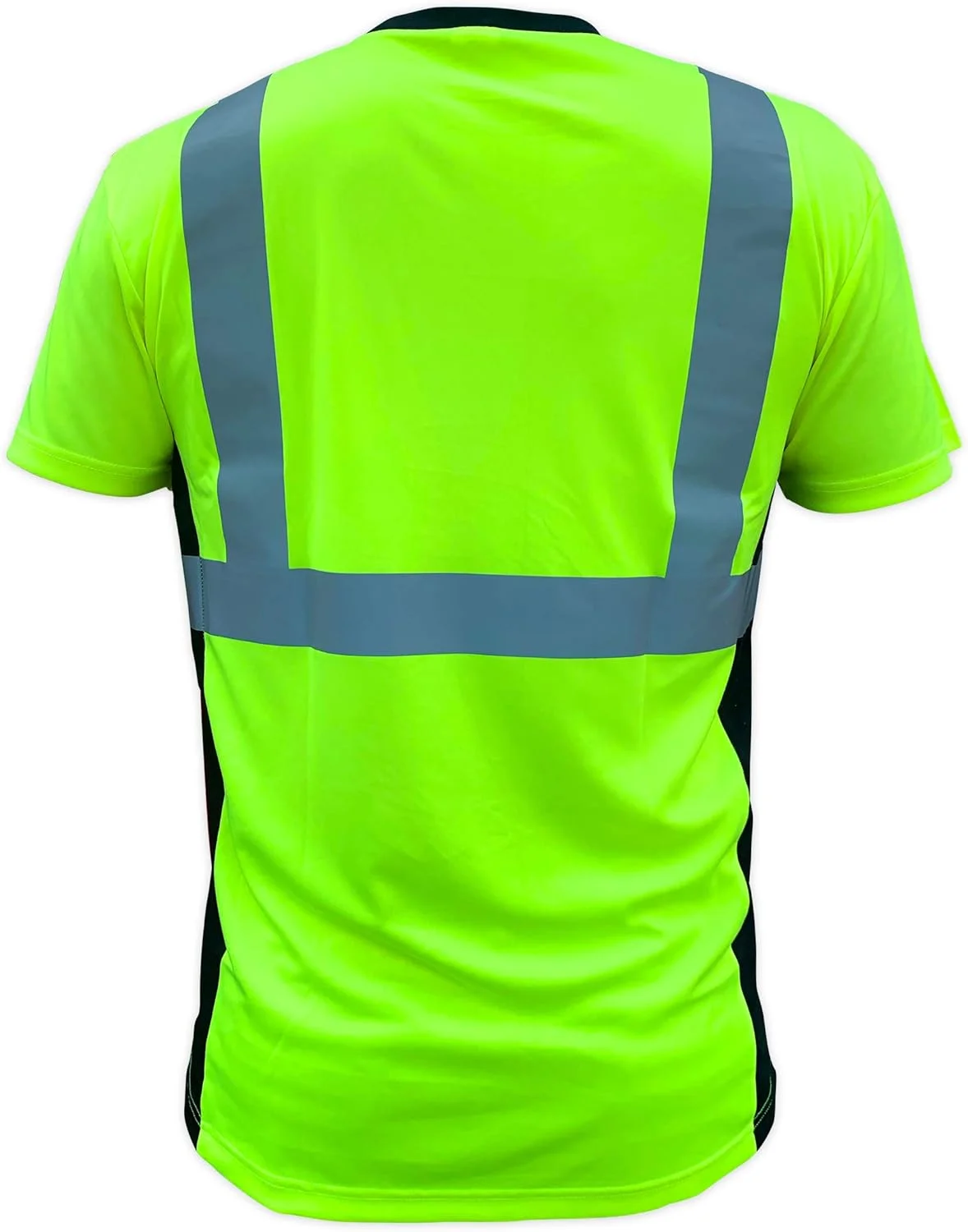 تی شرت ایمنی کلاس 2 SafetyShirtz SS360، زرد (سبز ایمنی) با تهویه در طرفین