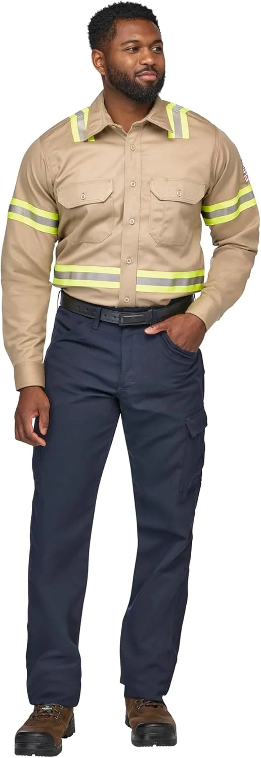 پیراهن فرم مردانه Bulwark EXCEL FR ComforTouch با دید پیشرفته