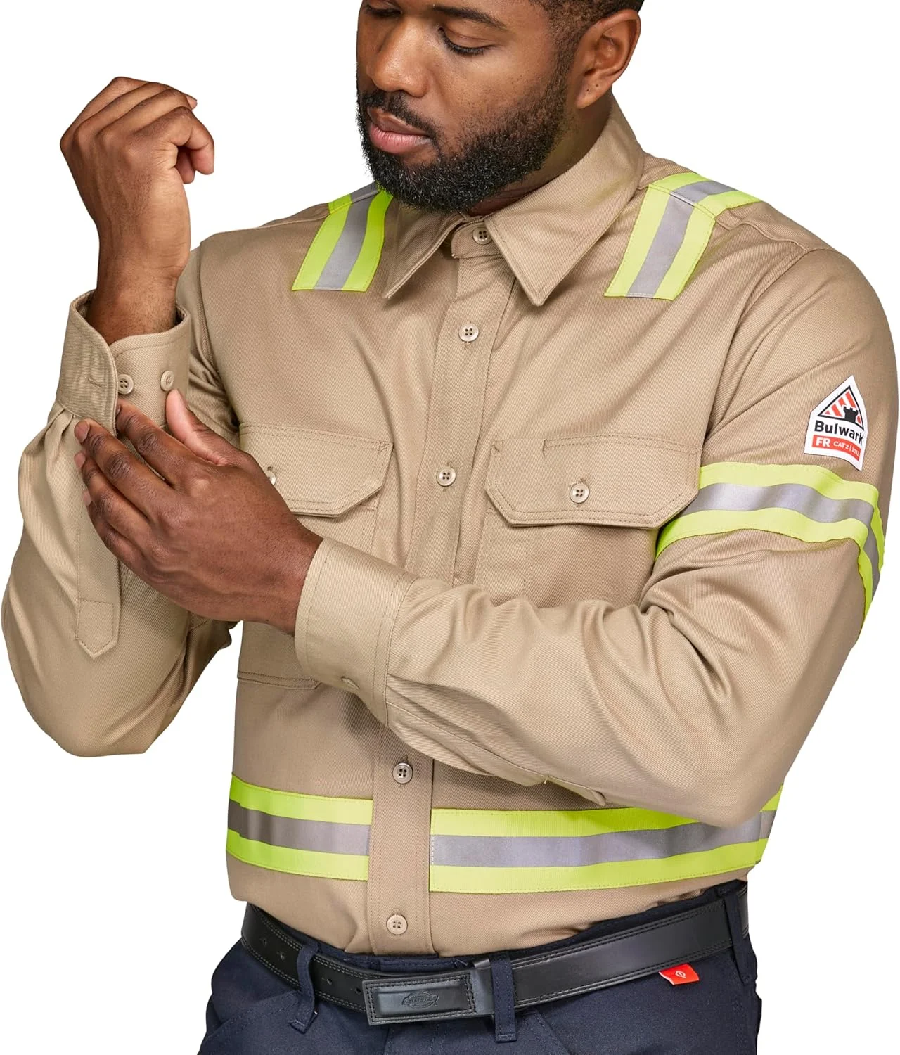 پیراهن فرم مردانه Bulwark EXCEL FR ComforTouch با دید پیشرفته پیراهن فرم مردانه Bulwark EXCEL FR ComforTouch با دید پیشرفته