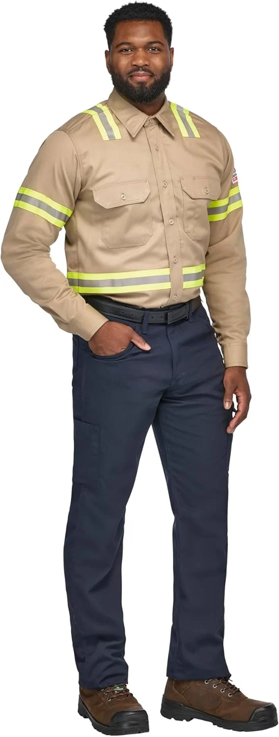 پیراهن فرم مردانه Bulwark EXCEL FR ComforTouch با دید پیشرفته پیراهن فرم مردانه Bulwark EXCEL FR ComforTouch با دید پیشرفته