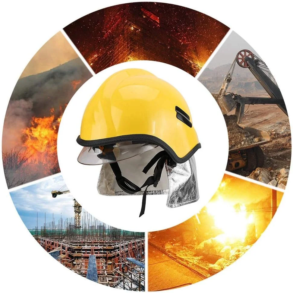 کلاه ایمنی آتش نشانی محافظ آتش نشان KIMISS مقاوم در برابر خوردگی و تشعشع کلاه ایمنی آتش نشانی محافظ آتش نشان KIMISS مقاوم در برابر خوردگی و تشعشع