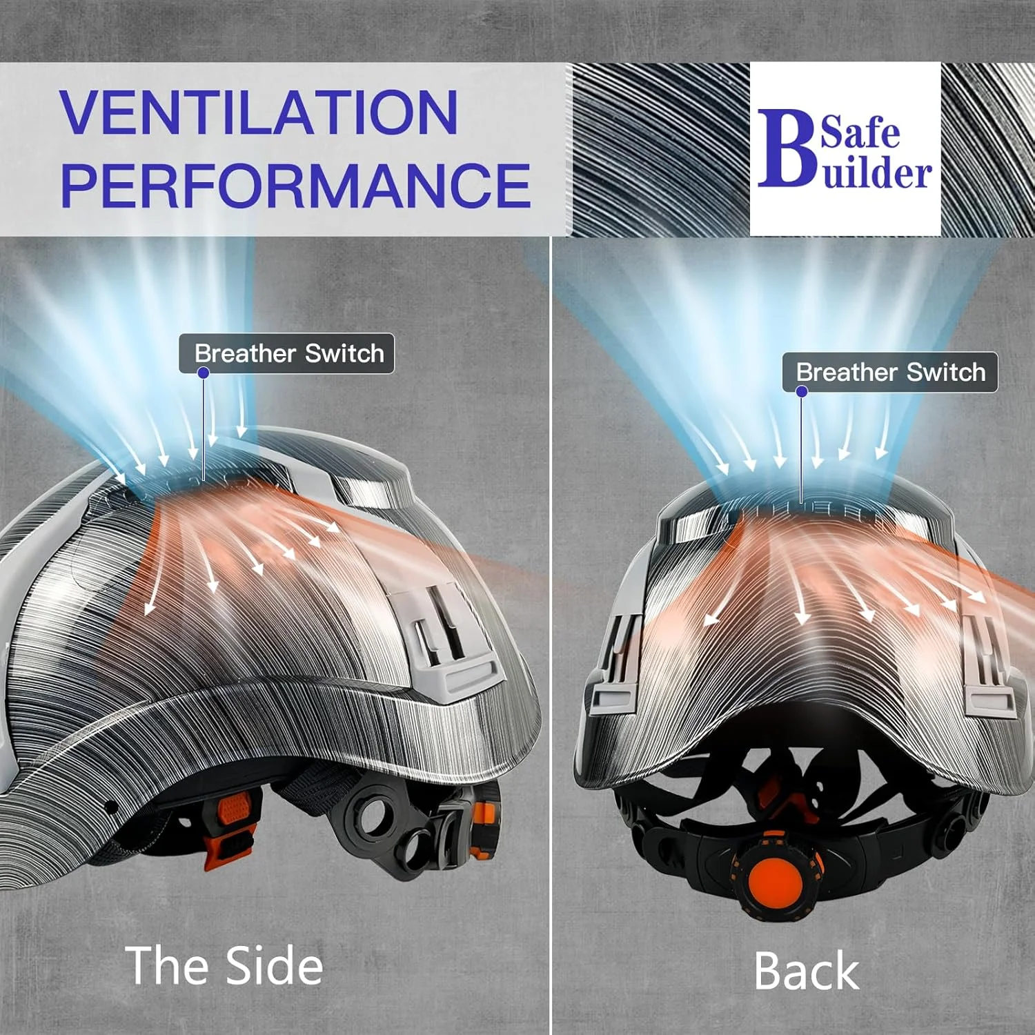 کلاه ایمنی SAFEBUILDER H1X برای مهندسی ساخت و ساز، سیستم تعلیق 6 نقطه ای، کلاه سخت تهویه دار، محافظ سر سبک وزن برای کار در فضای باز، ANSI Z89.1 کلاه ایمنی SAFEBUILDER H1X برای مهندسی ساخت و ساز، سیستم تعلیق 6 نقطه ای، کلاه سخت تهویه دار، محافظ سر سبک وزن برای کار در فضای باز، ANSI Z89.1