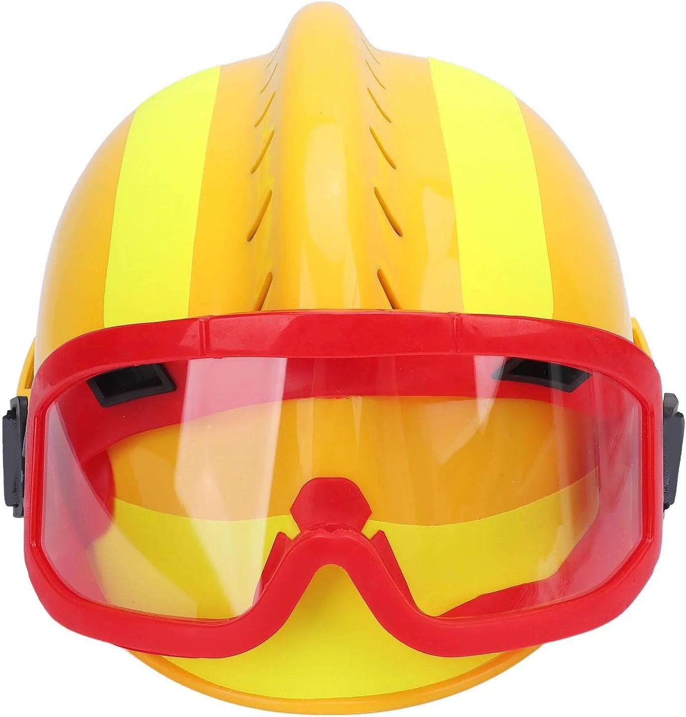 کلاه ایمنی نجات Haofy با چراغ پیشانی، بند چانه قابل تنظیم و نوار بازتابنده برای آتش نشانی اضطراری و ساخت و ساز