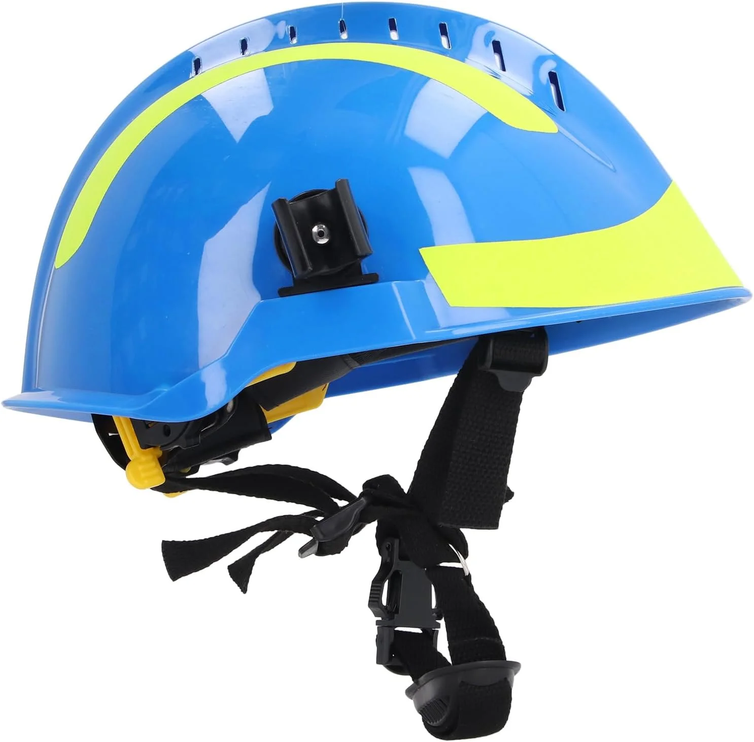 کلاه ایمنی، مقاوم در برابر حرارت، جذب شوک حرارتی، مقاوم در برابر شعله، مقاوم در برابر تشعشعات حرارتی و نوری، مناسب برای شرایط اضطراری در فضای باز (آبی)