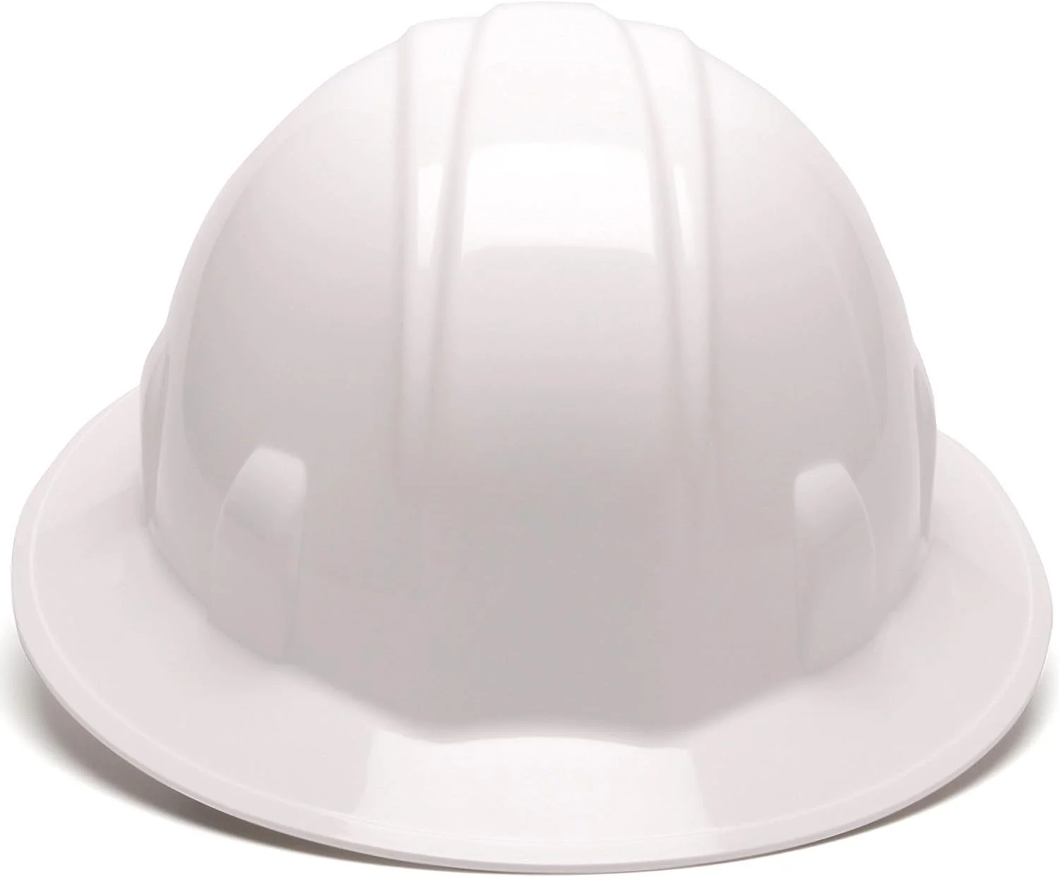 Pyramex SL Series Full Brim Hard Hat with 4 Point Ratchet Suspension 12 Hats/1 Case