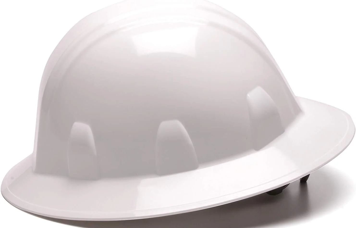 Pyramex SL Series Full Brim Hard Hat with 4 Point Ratchet Suspension 12 Hats/1 Case