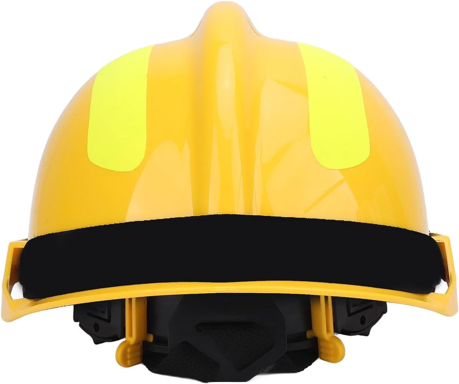 کلاه ایمنی نجات Haofy با چراغ پیشانی، بند چانه قابل تنظیم و نوار بازتابنده برای آتش نشانی اضطراری و ساخت و ساز