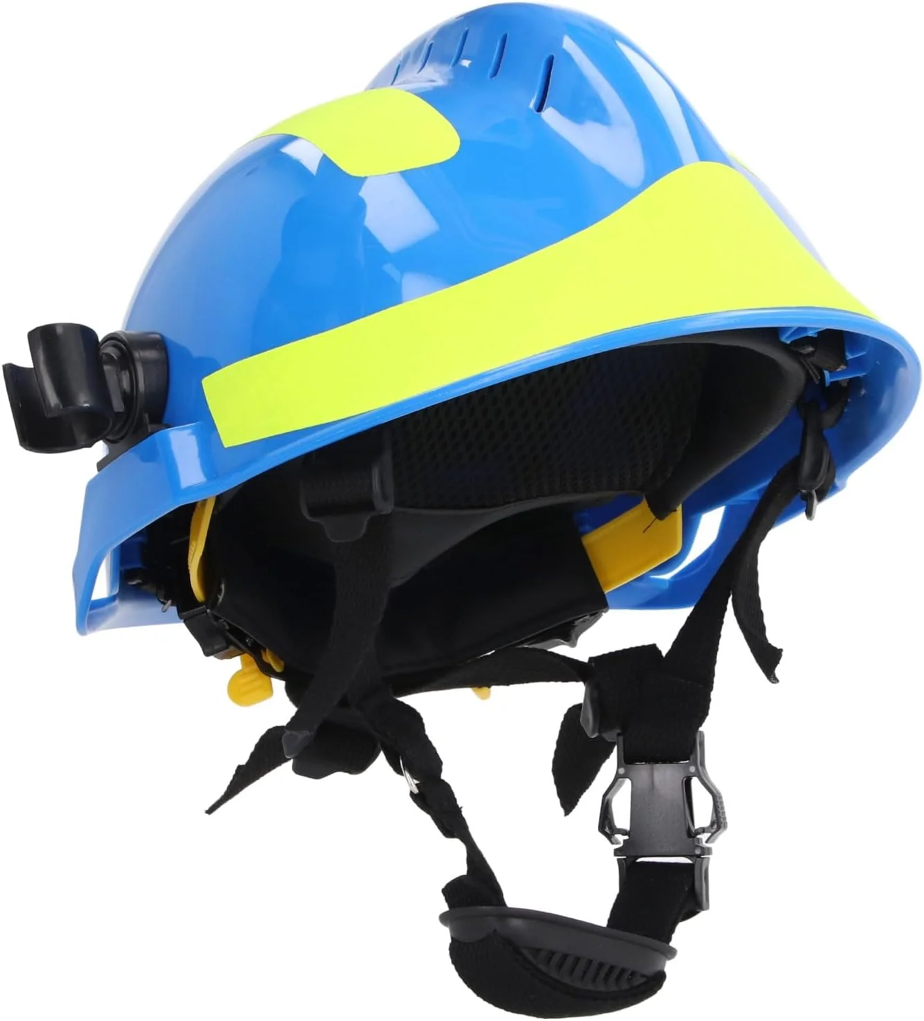 کلاه ایمنی، مقاوم در برابر حرارت، جذب شوک حرارتی، مقاوم در برابر شعله، مقاوم در برابر تشعشعات حرارتی و نوری، مناسب برای شرایط اضطراری در فضای باز (آبی)