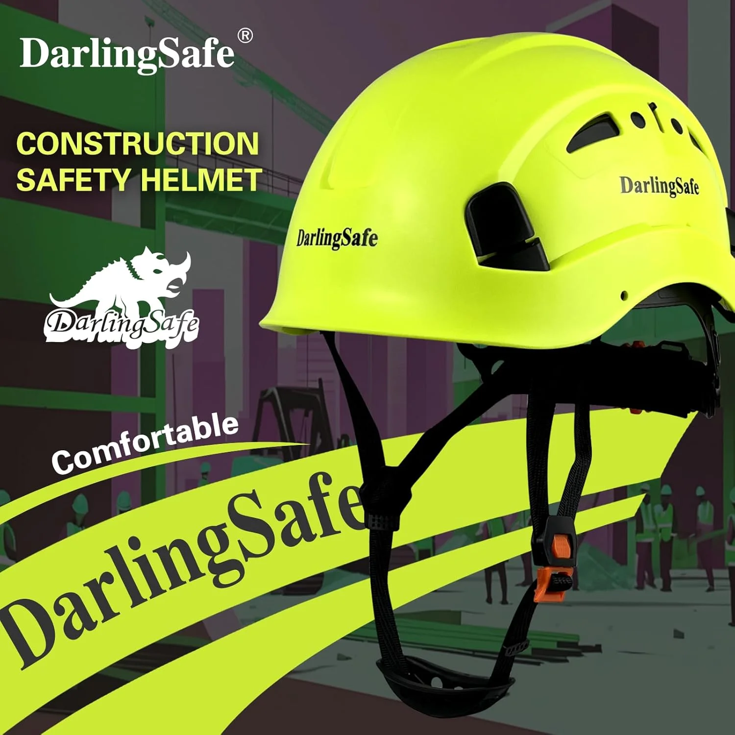 کلاه ایمنی ساختمانی DarlingSafe DR08، کلاه سخت ABS، کلاه های ایمنی تهویه دار قابل تنظیم، محافظ سر کار صنعتی برای مردان دارای گواهینامه ANSI/ISEA Z89.1 صنعتی کلاه ایمنی ساختمانی DarlingSafe DR08، کلاه سخت ABS، کلاه های ایمنی تهویه دار قابل تنظیم، محافظ سر کار صنعتی برای مردان دارای گواهینامه ANSI/ISEA Z89.1 صنعتی