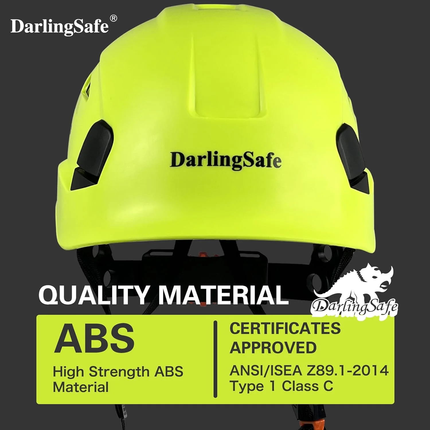 کلاه ایمنی ساختمانی DarlingSafe DR08، کلاه سخت ABS، کلاه های ایمنی تهویه دار قابل تنظیم، محافظ سر کار صنعتی برای مردان دارای گواهینامه ANSI/ISEA Z89.1 صنعتی کلاه ایمنی ساختمانی DarlingSafe DR08، کلاه سخت ABS، کلاه های ایمنی تهویه دار قابل تنظیم، محافظ سر کار صنعتی برای مردان دارای گواهینامه ANSI/ISEA Z89.1 صنعتی