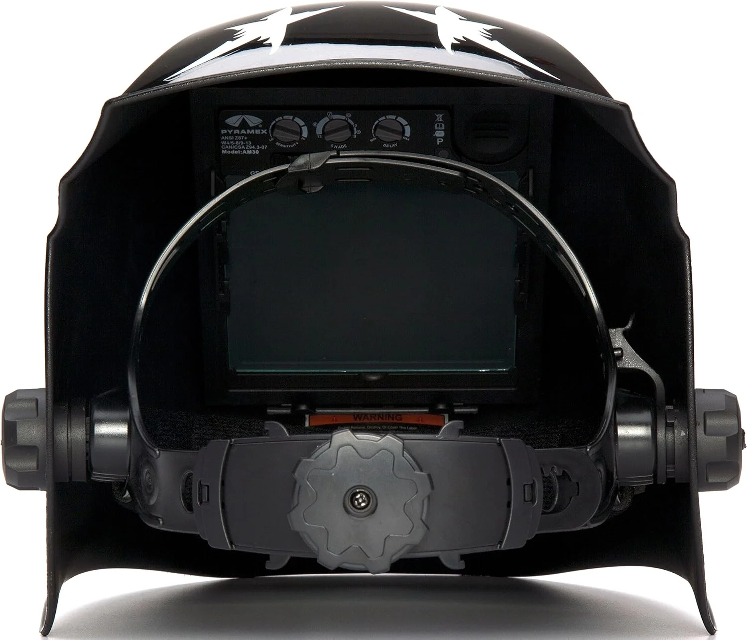 کلاه ایمنی جوشکاری با قابلیت تیره شوندگی خودکار پیرامکس مدل WHAM3030AE طرح عقاب آمریکایی