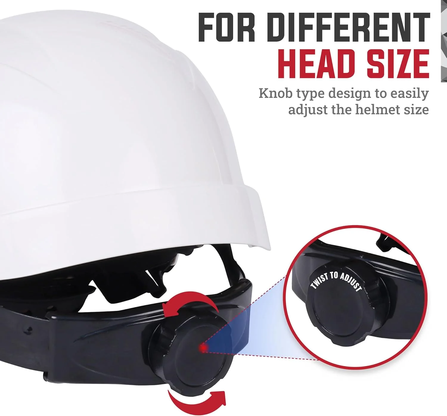 کلاه ایمنی ABS Bison Life TorShell – کلاه سخت با مهار نایلونی و تنظیم جغجغه ای، محافظت سبک وزن از سر برای ساخت و ساز، معدن و نگهداری