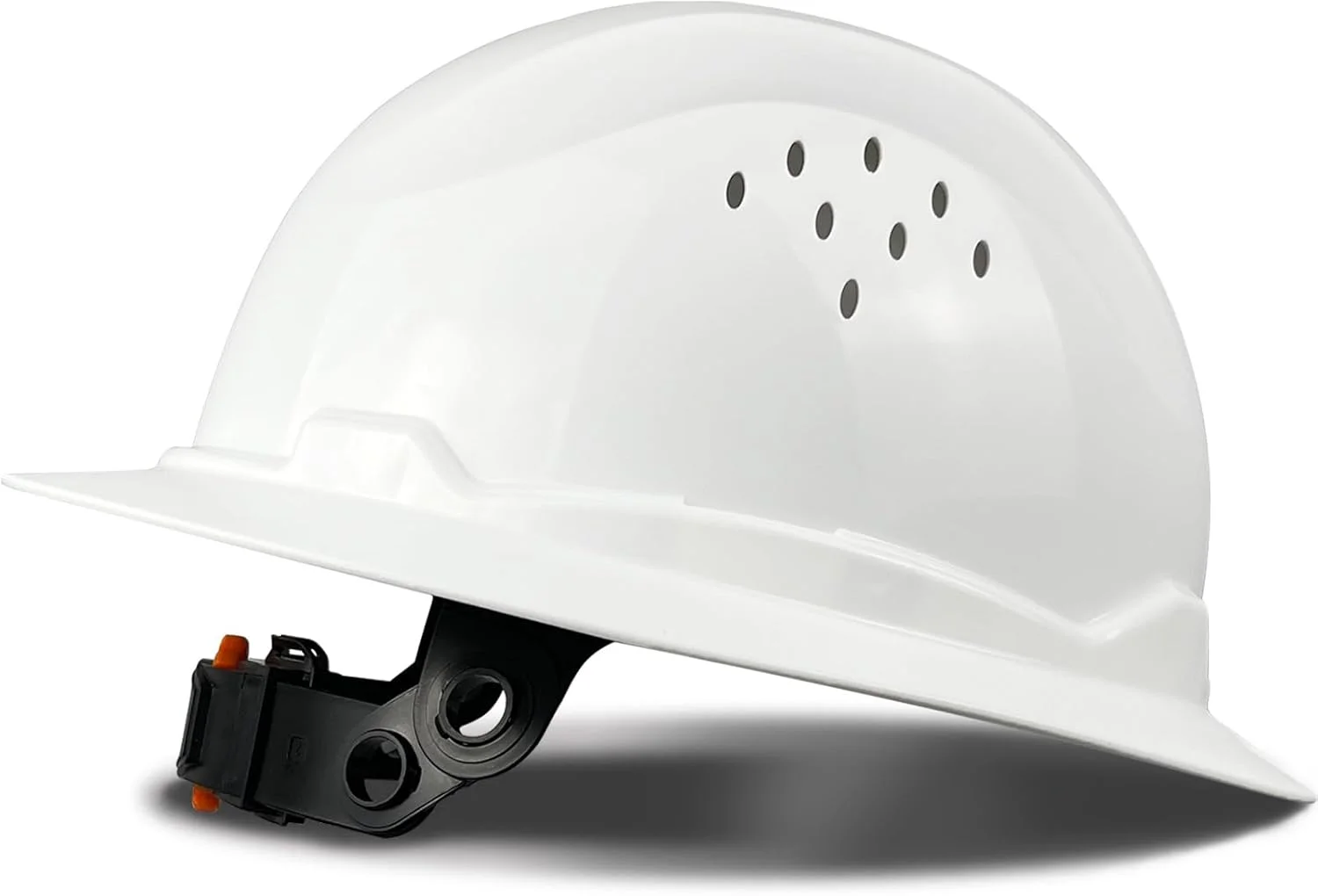 کلاه ایمنی لبه دار ساختمانی SAFEBUILDER SBD-G1، کلاه ایمنی HDPE تهویه دار، مورد تایید OSHA، محافظ سر کار صنعتی ضد آفتاب برای مردان، دارای گواهینامه ANSI/ISEA Z89.1