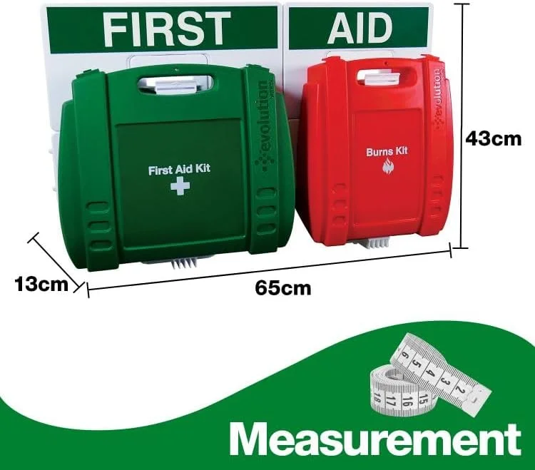 گروه کمک های اولیه ایمنی، مدل Evolution & Burns Point، بزرگ، 43 x 65 سانتی متر، کاملا مجهز گروه کمک های اولیه ایمنی، مدل Evolution & Burns Point، بزرگ، 43 x 65 سانتی متر، کاملا مجهز