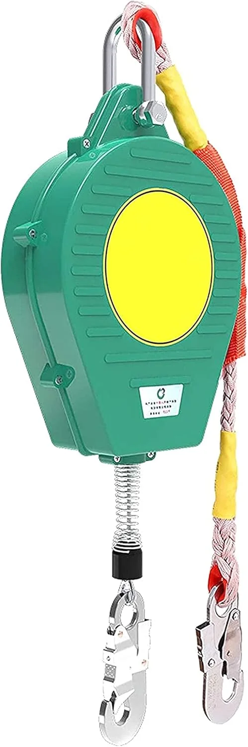 کابل نجات دهنده جمع شونده خودکار، مهار ایمنی تلسکوپی برای جلوگیری از سقوط، طناب ایمنی موقعیت یابی برای کار در ارتفاع، ساخت و ساز سقف (7 متر) زندگی جالب