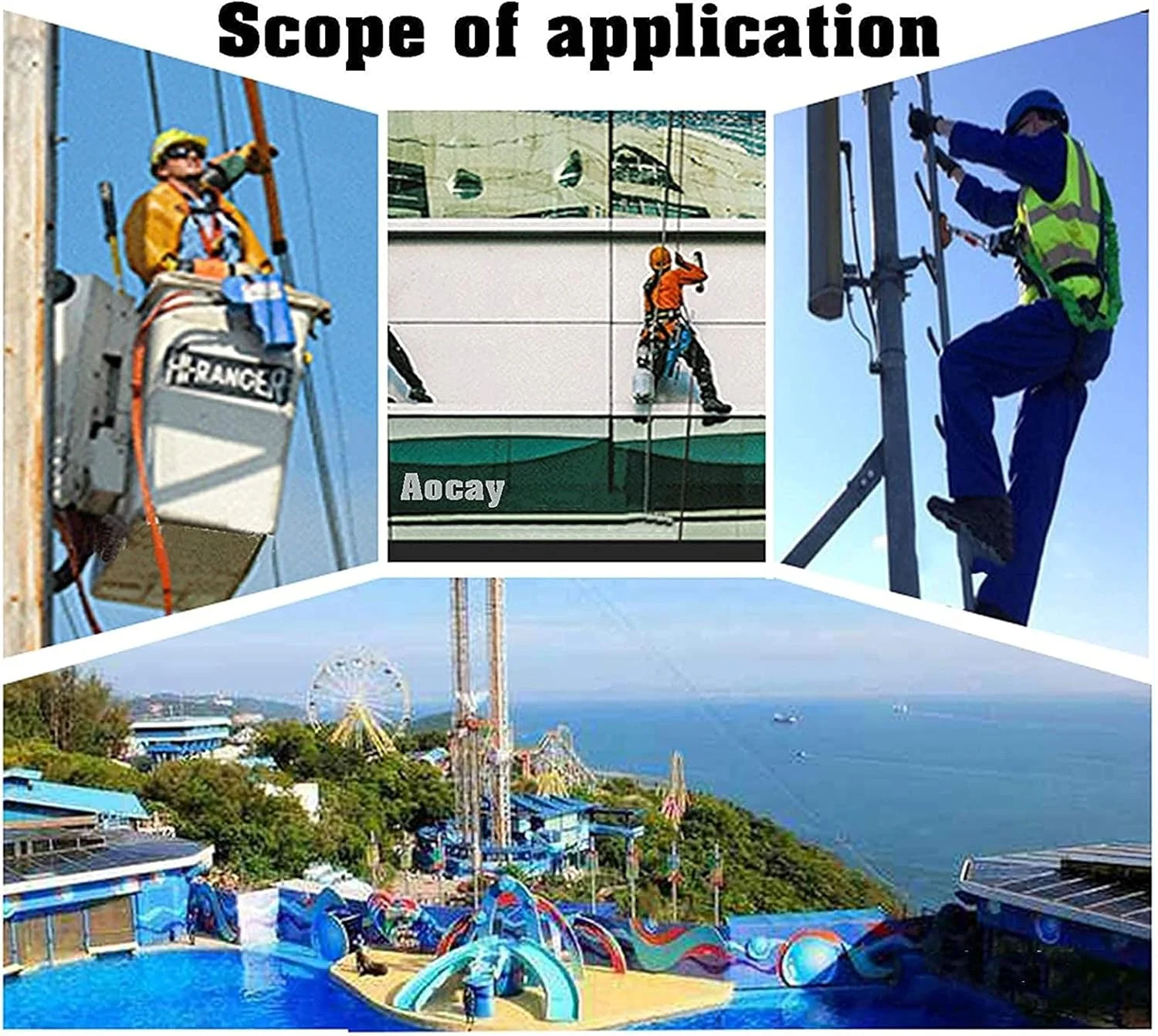 کابل نجات دهنده جمع شونده خودکار، مهار ایمنی تلسکوپی برای جلوگیری از سقوط، طناب ایمنی موقعیت یابی برای کار در ارتفاع، ساخت و ساز سقف (7 متر) زندگی جالب