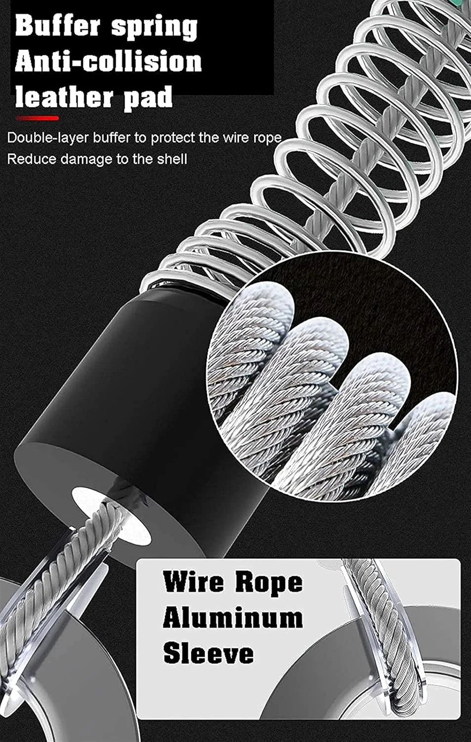 کابل نجات دهنده جمع شونده خودکار، مهار ایمنی تلسکوپی برای جلوگیری از سقوط، طناب ایمنی موقعیت یابی برای کار در ارتفاع، ساخت و ساز سقف (7 متر) زندگی جالب