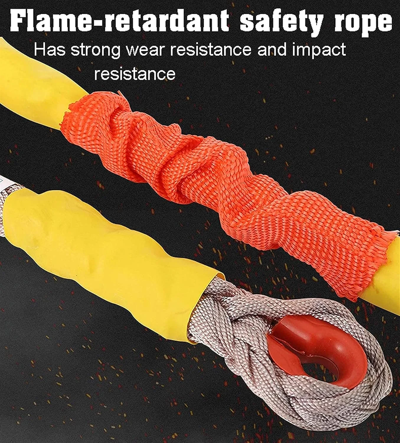 کابل نجات دهنده جمع شونده خودکار، مهار ایمنی تلسکوپی برای جلوگیری از سقوط، طناب ایمنی موقعیت یابی برای کار در ارتفاع، ساخت و ساز سقف (7 متر) زندگی جالب